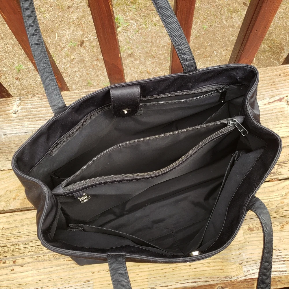 Older Kate Spade New York Black Diaper Bag or Everything Shoulder Bag WITH WEAR